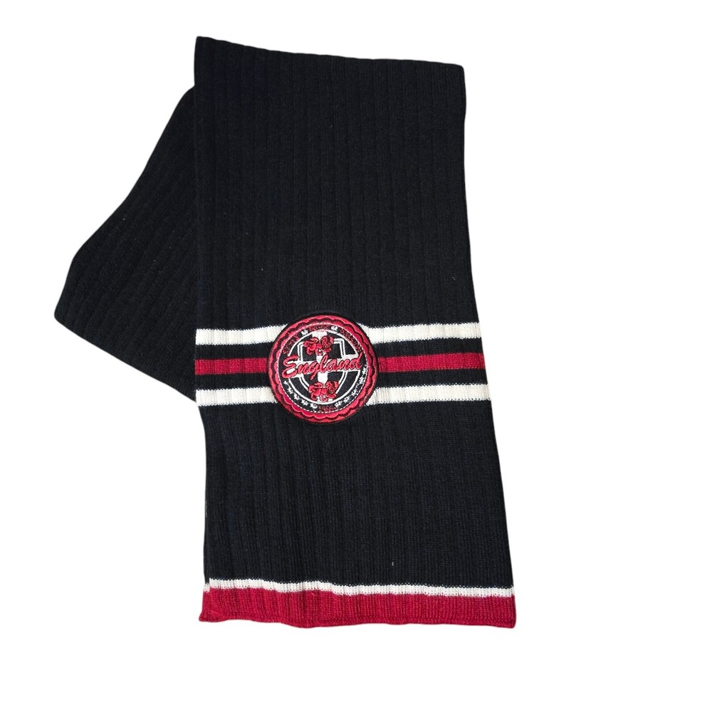 England Scarf Logo 56"x8" Soccer Football Sports Navy Red White Acrylic Fanwear